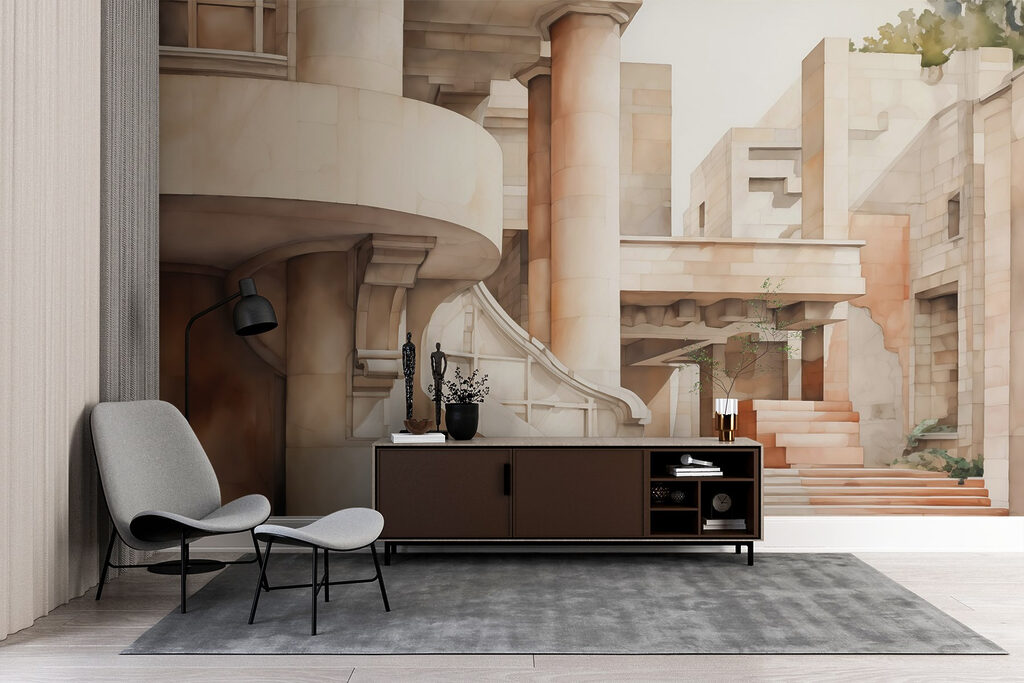 Escaliers et colonnes — intérieur 1