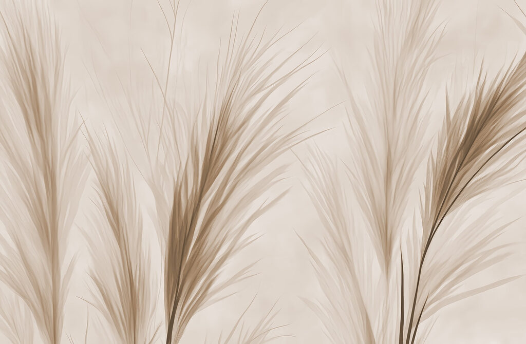 Herbes en éventail — motif complet