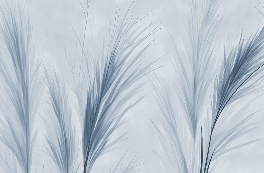Herbes en éventail — motif complet