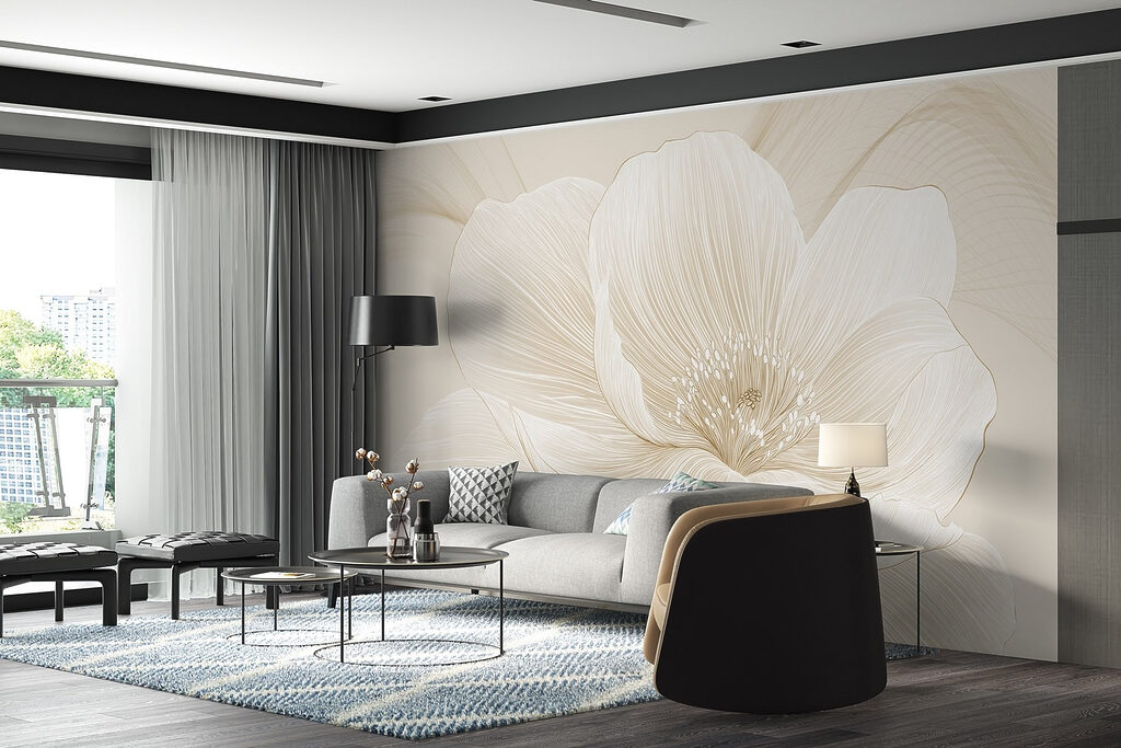 Fleur aux lignes fines — intérieur 3