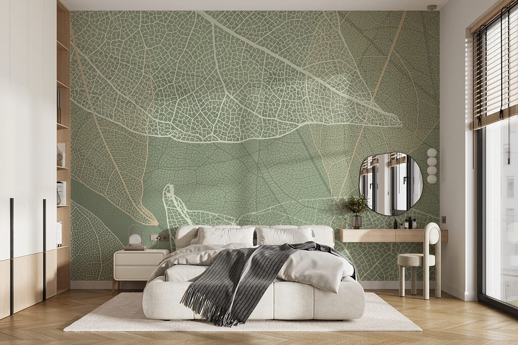 Feuilles ajourées dans un intérieur