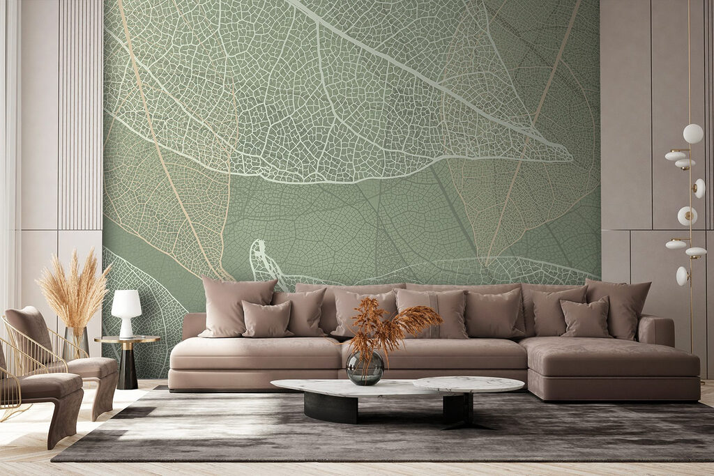 Feuilles ajourées dans un intérieur