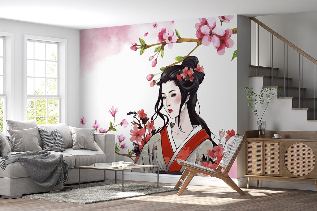 Kimono et rameaux fleuris — intérieur 2