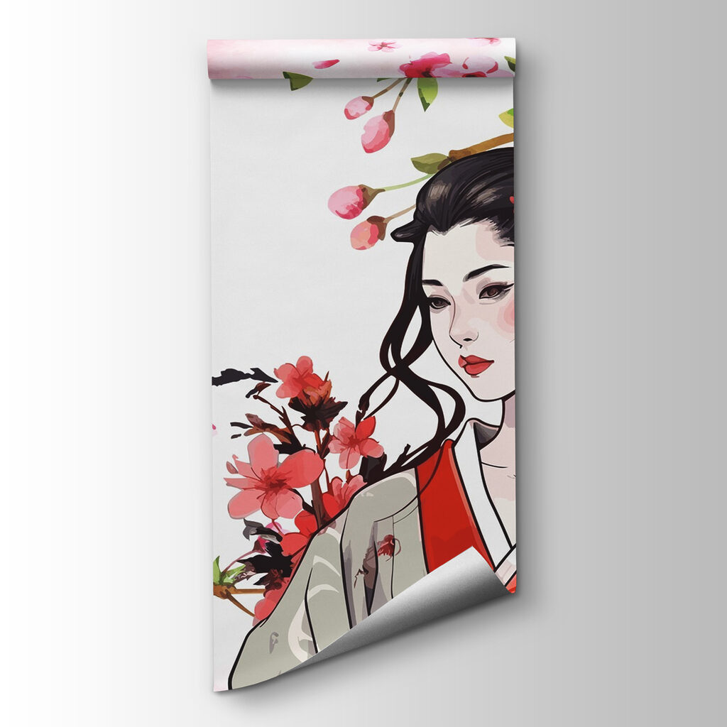 Kimono et rameaux fleuris — vue du produit