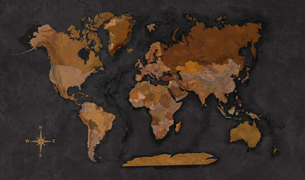 Carte des explorateurs — motif complet