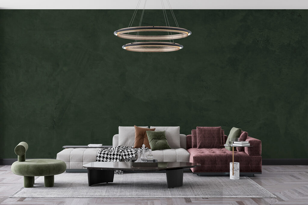 Couleur profonde patinée dans un intérieur