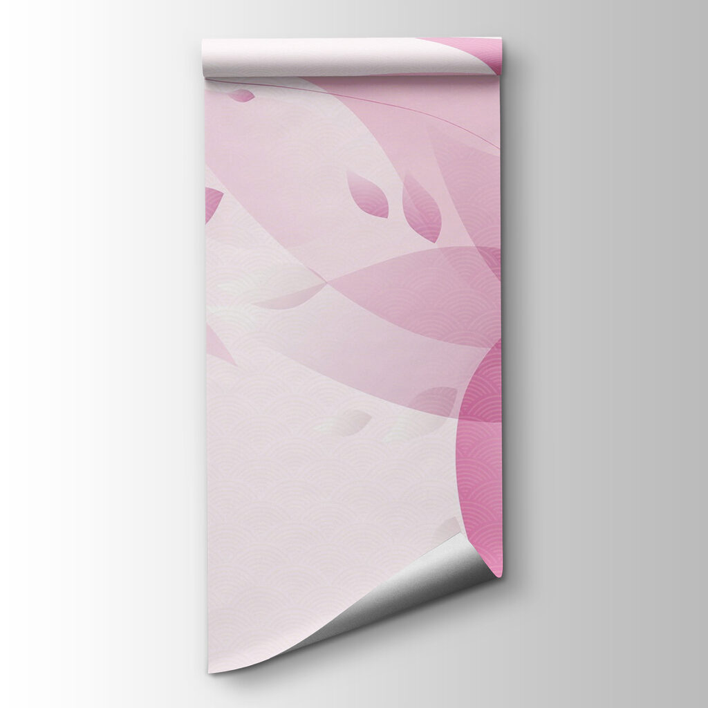 Fleur rose et violette — vue du produit
