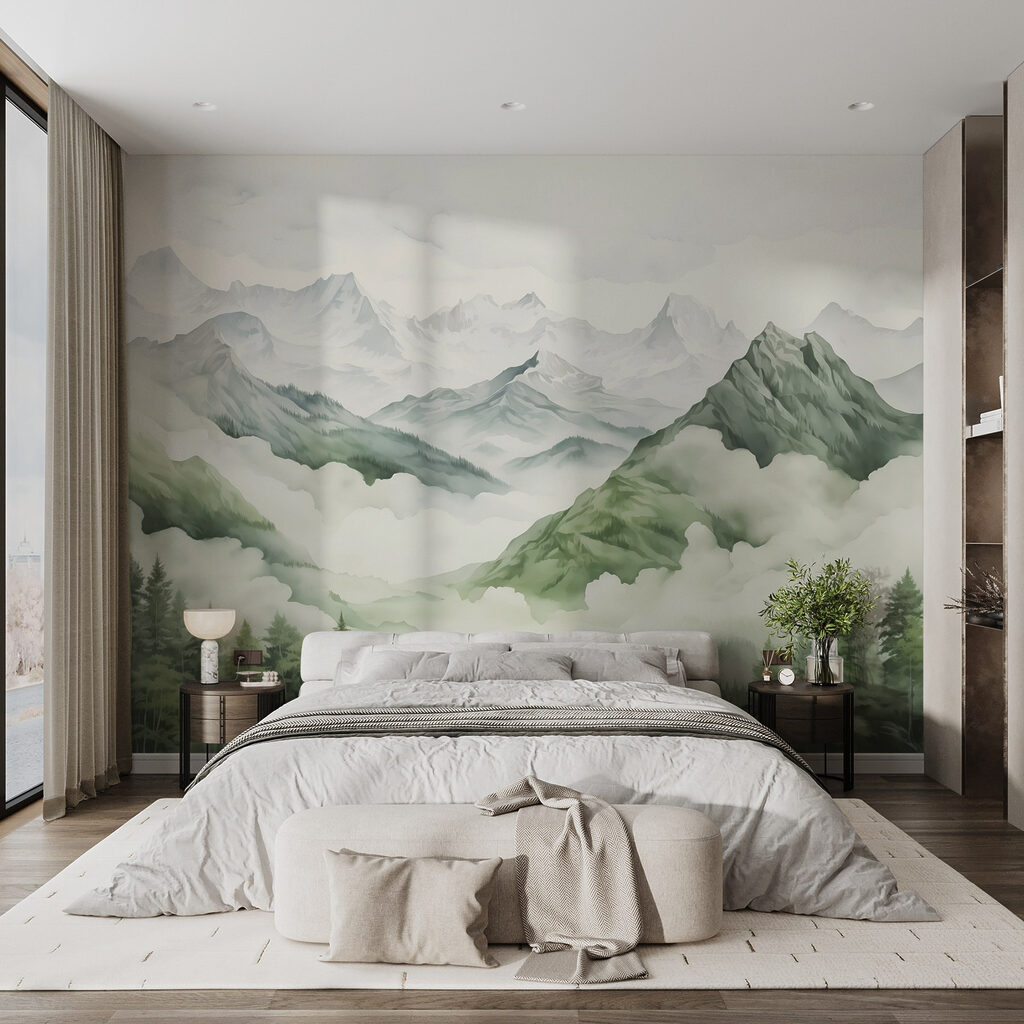Pentes dans la brume — intérieur 1
