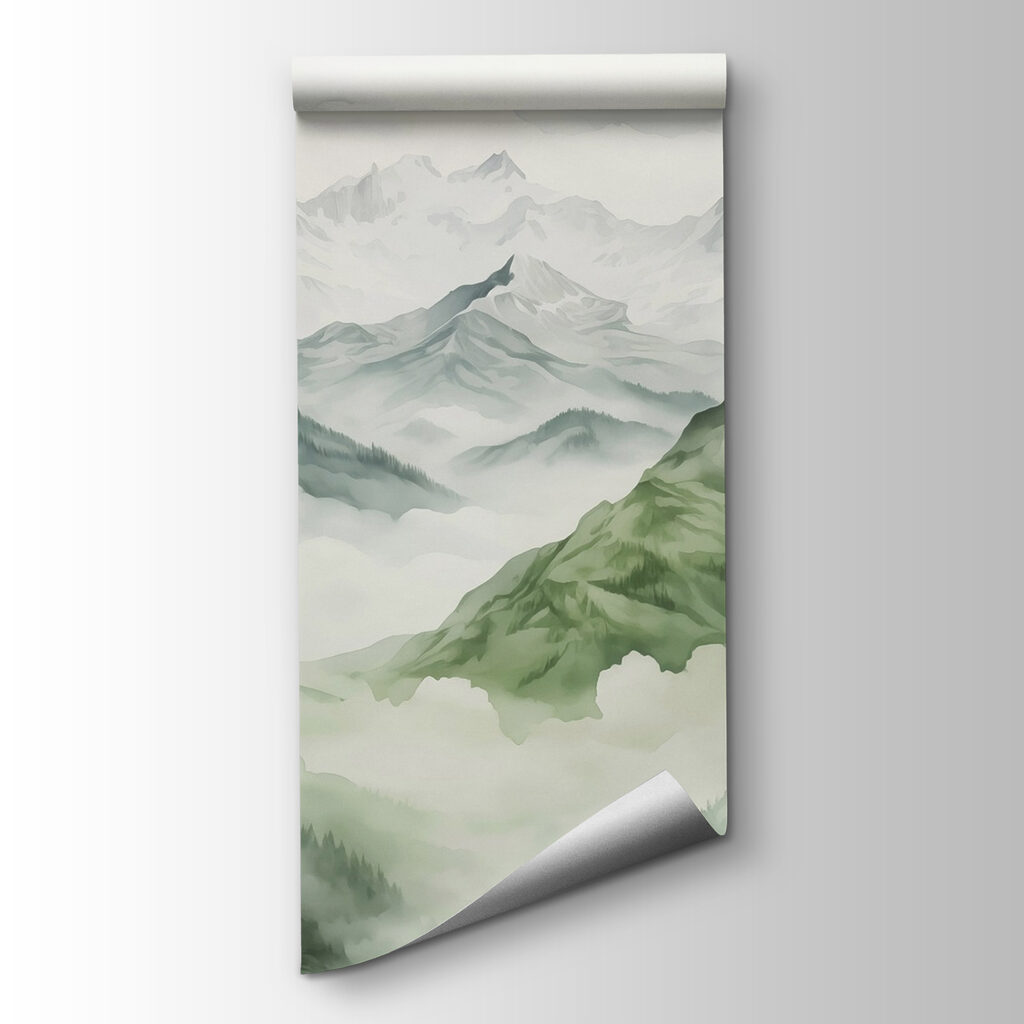 Pentes dans la brume — vue du produit