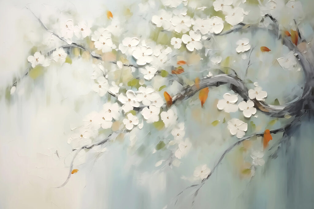 Branche de printemps — motif complet