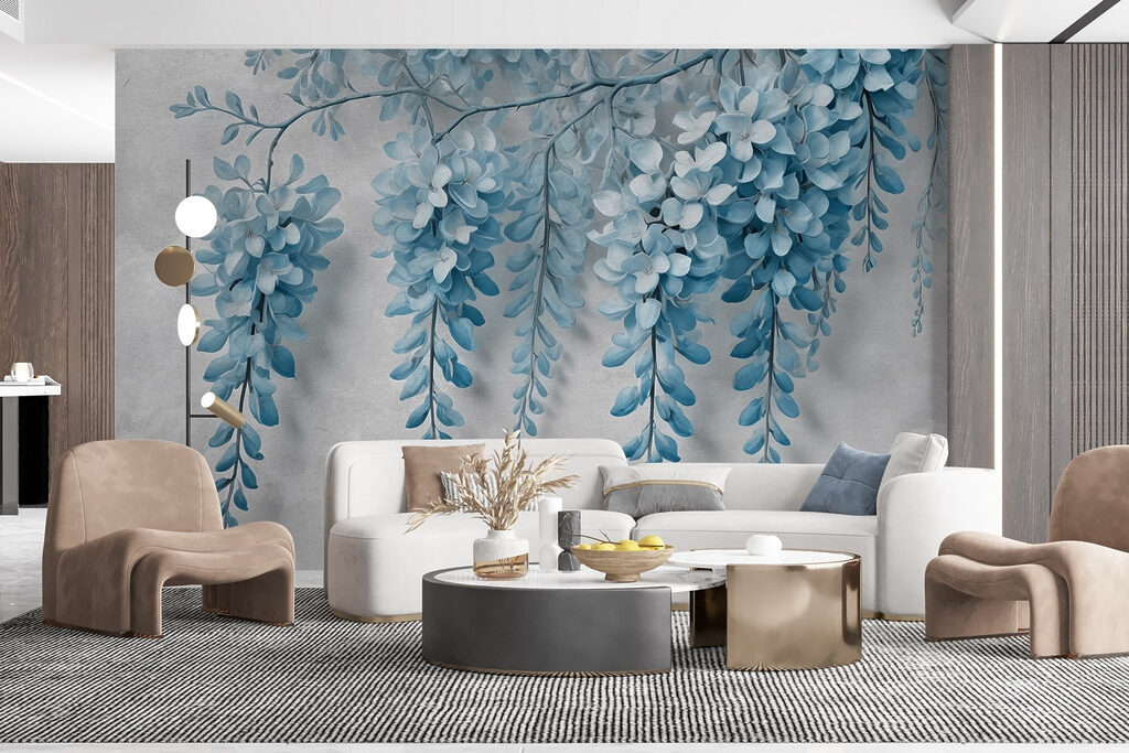 Grappes de fleurs suspendues — intérieur 2