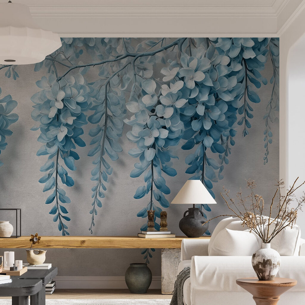 Grappes de fleurs suspendues — intérieur 3