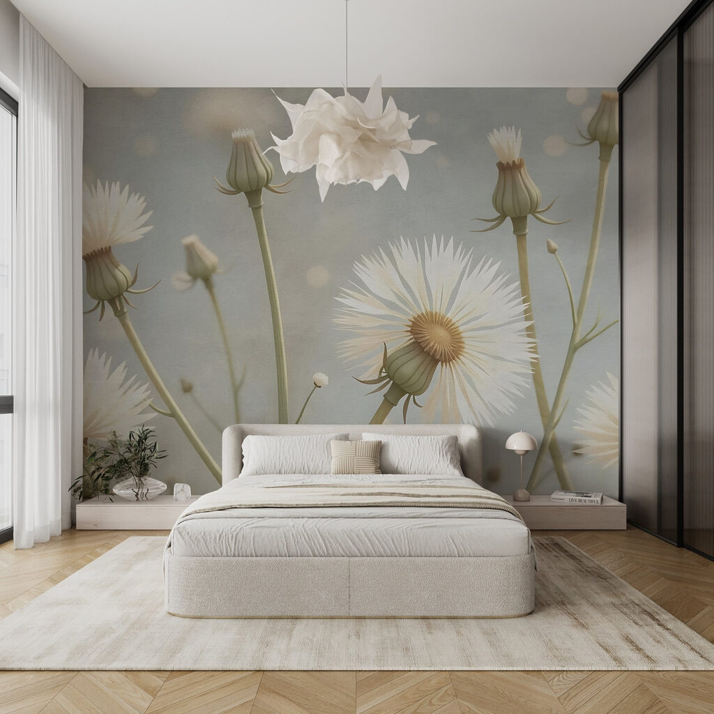 Fleurs duveteuses — intérieur 1