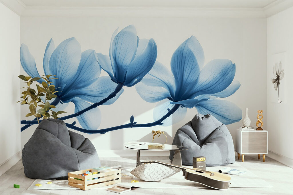 Branche aux fleurs bleues — intérieur 3