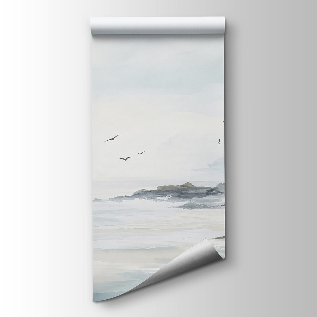Oiseaux au-dessus des rochers — vue du produit