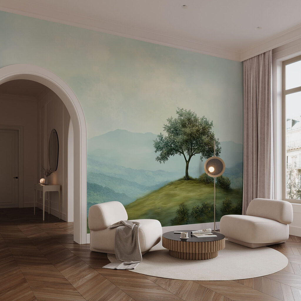 Arbre sur la colline — intérieur 2