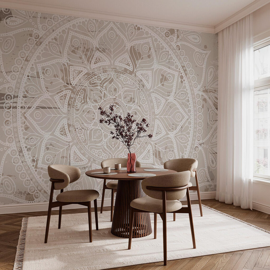 Mandala blanc — intérieur 3