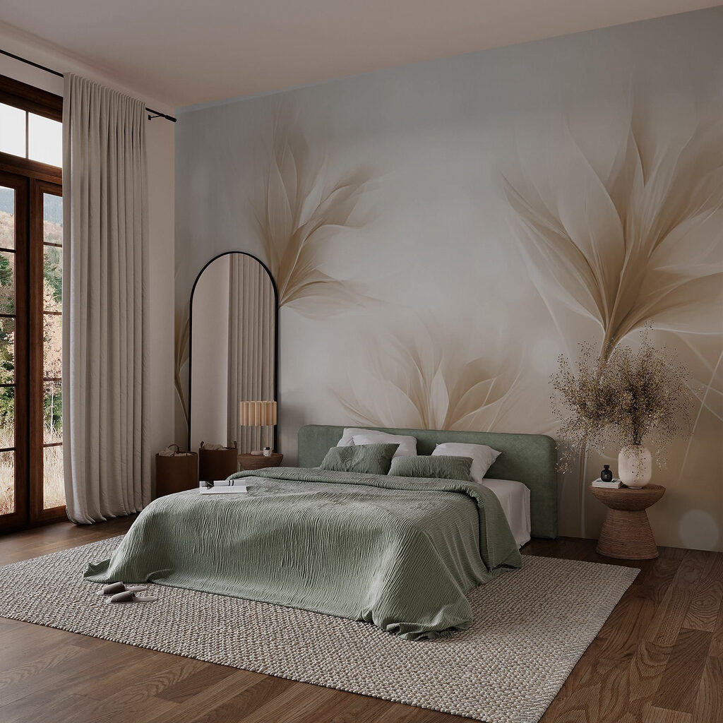 Brindilles à contre-jour dans un intérieur