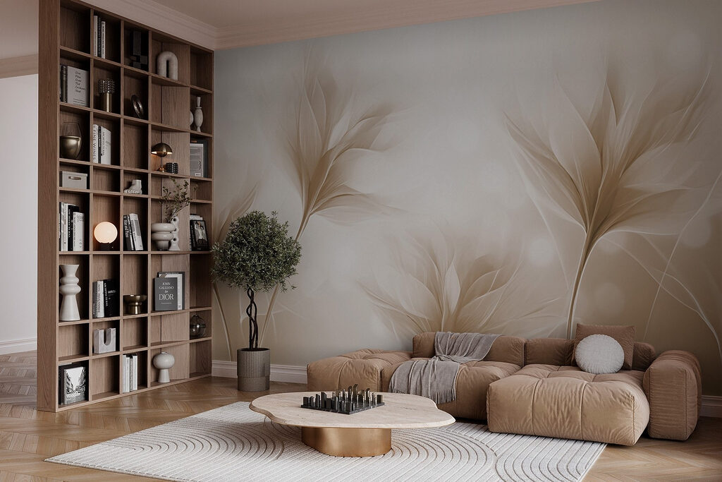 Brindilles à contre-jour dans un intérieur