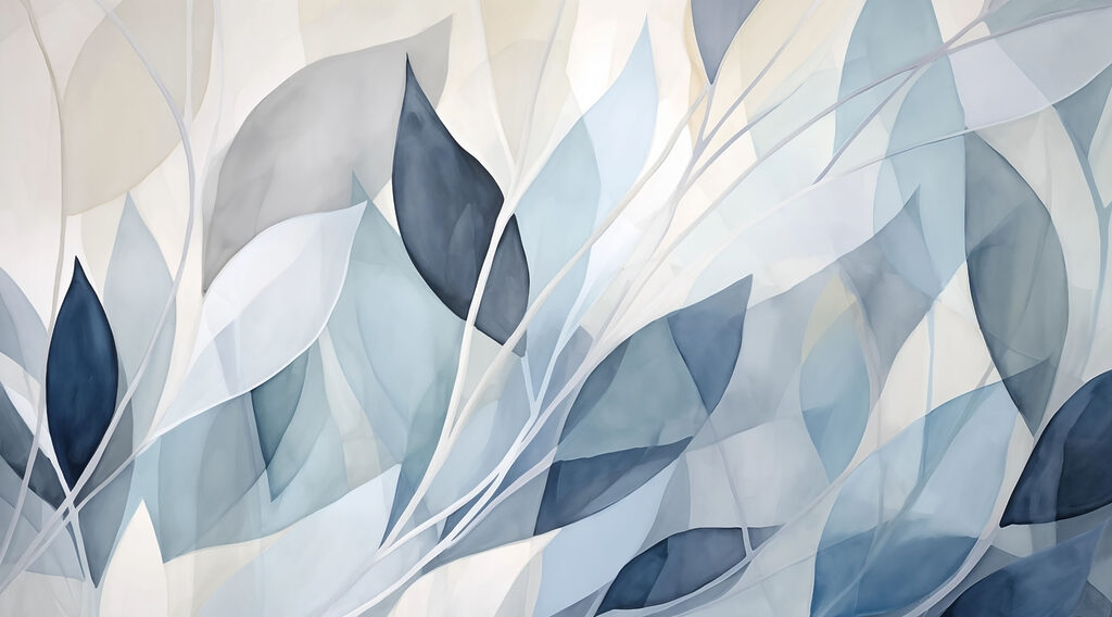 Camaïeu de feuilles — motif complet