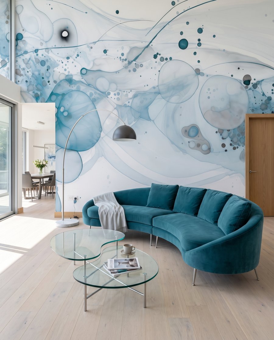 Cercles et fines éclaboussures — intérieur 3