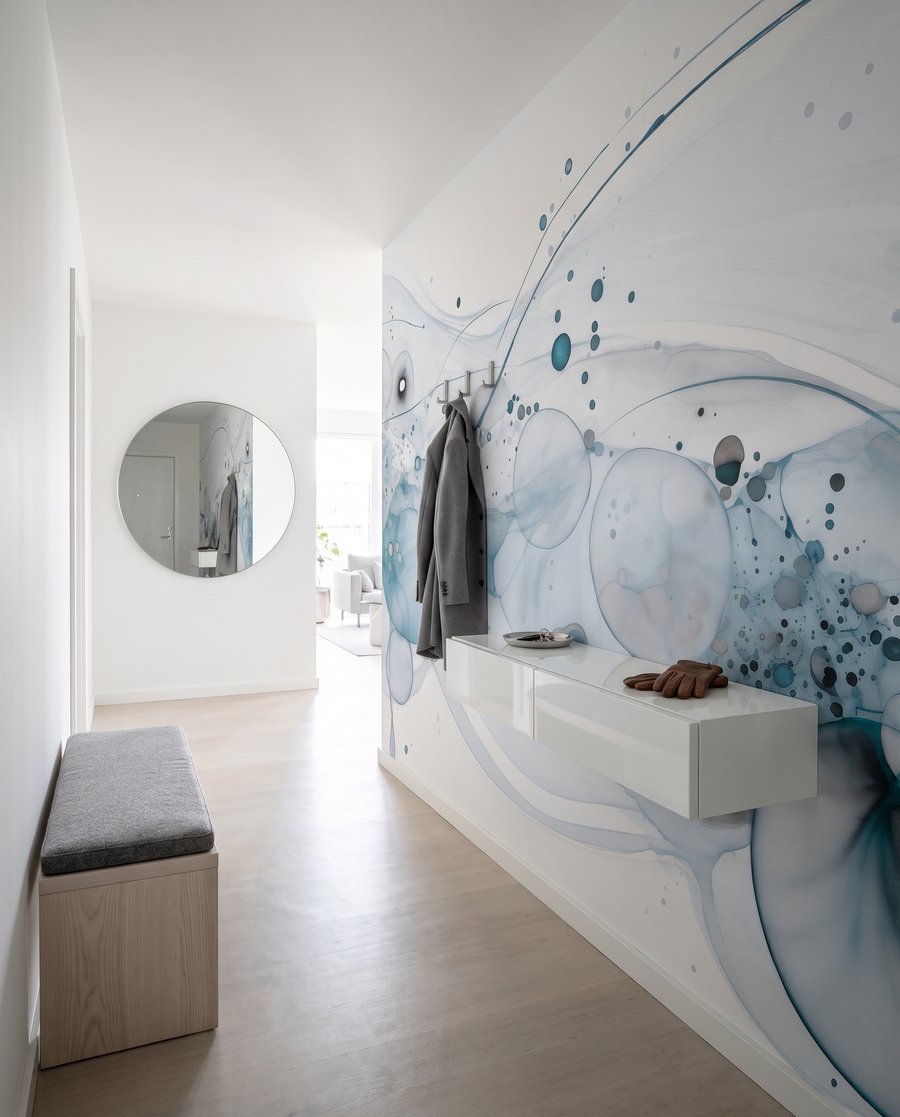 Cercles et fines éclaboussures — intérieur 4