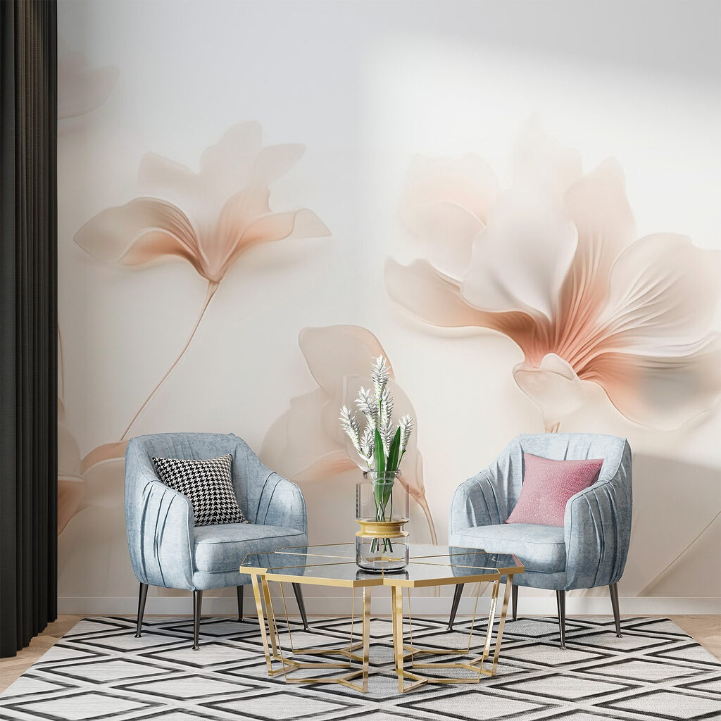Bordure de fleurs légères — intérieur 2