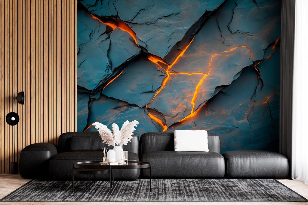 Failles de lumière orange — intérieur 2