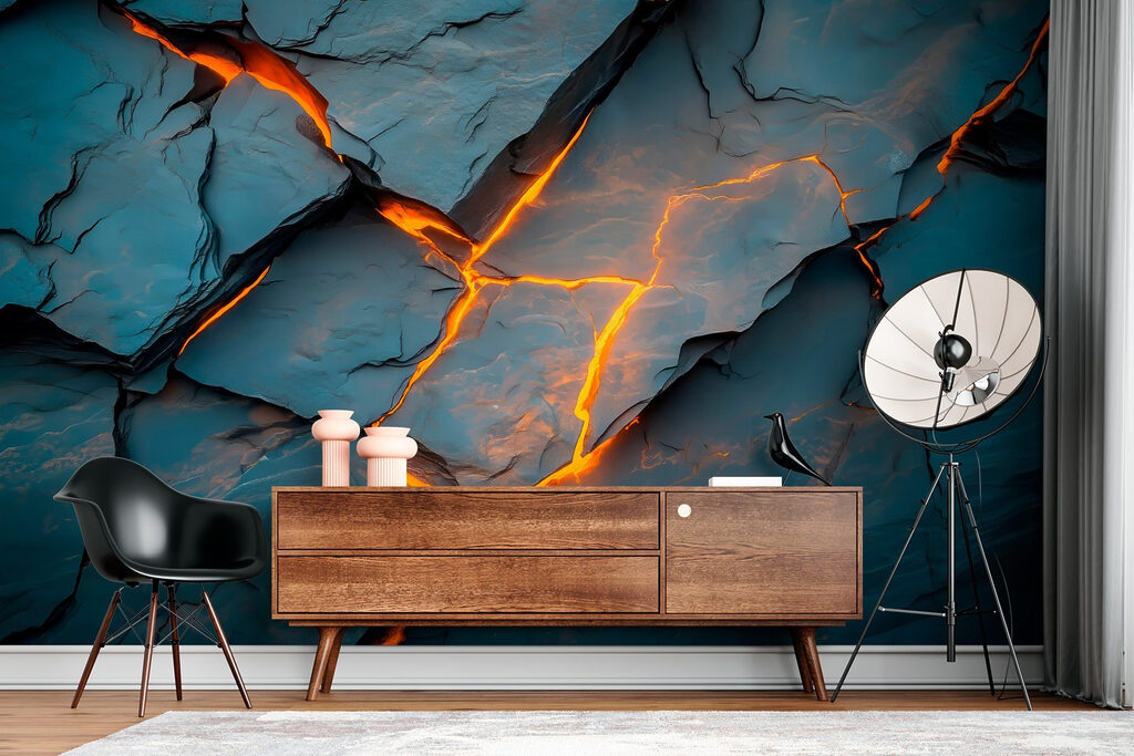 Failles de lumière orange — intérieur 3