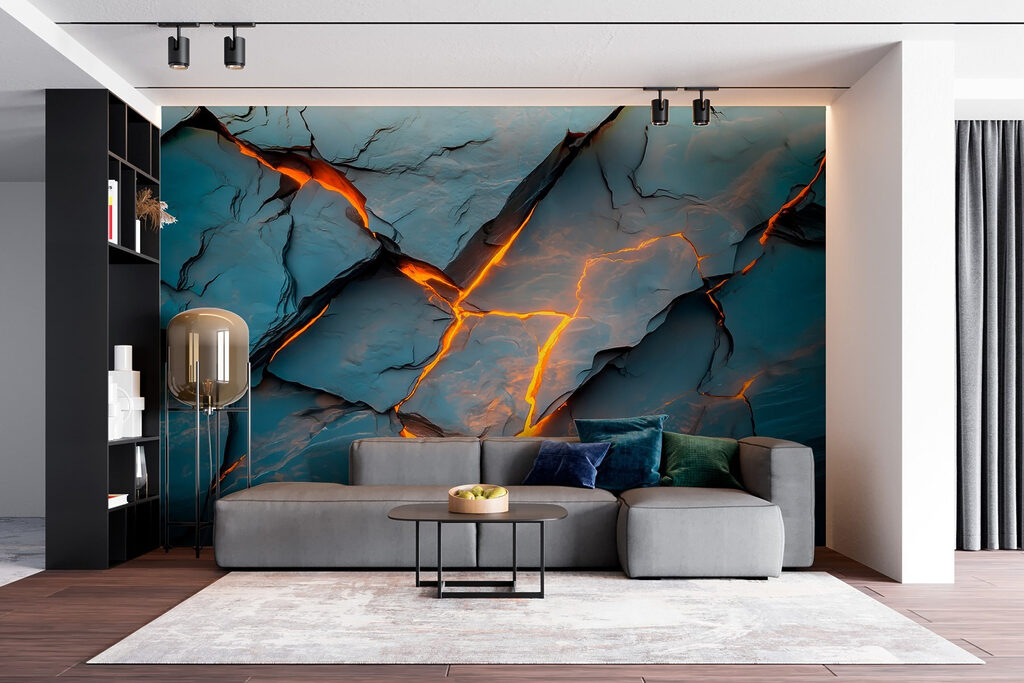 Failles de lumière orange — intérieur 4