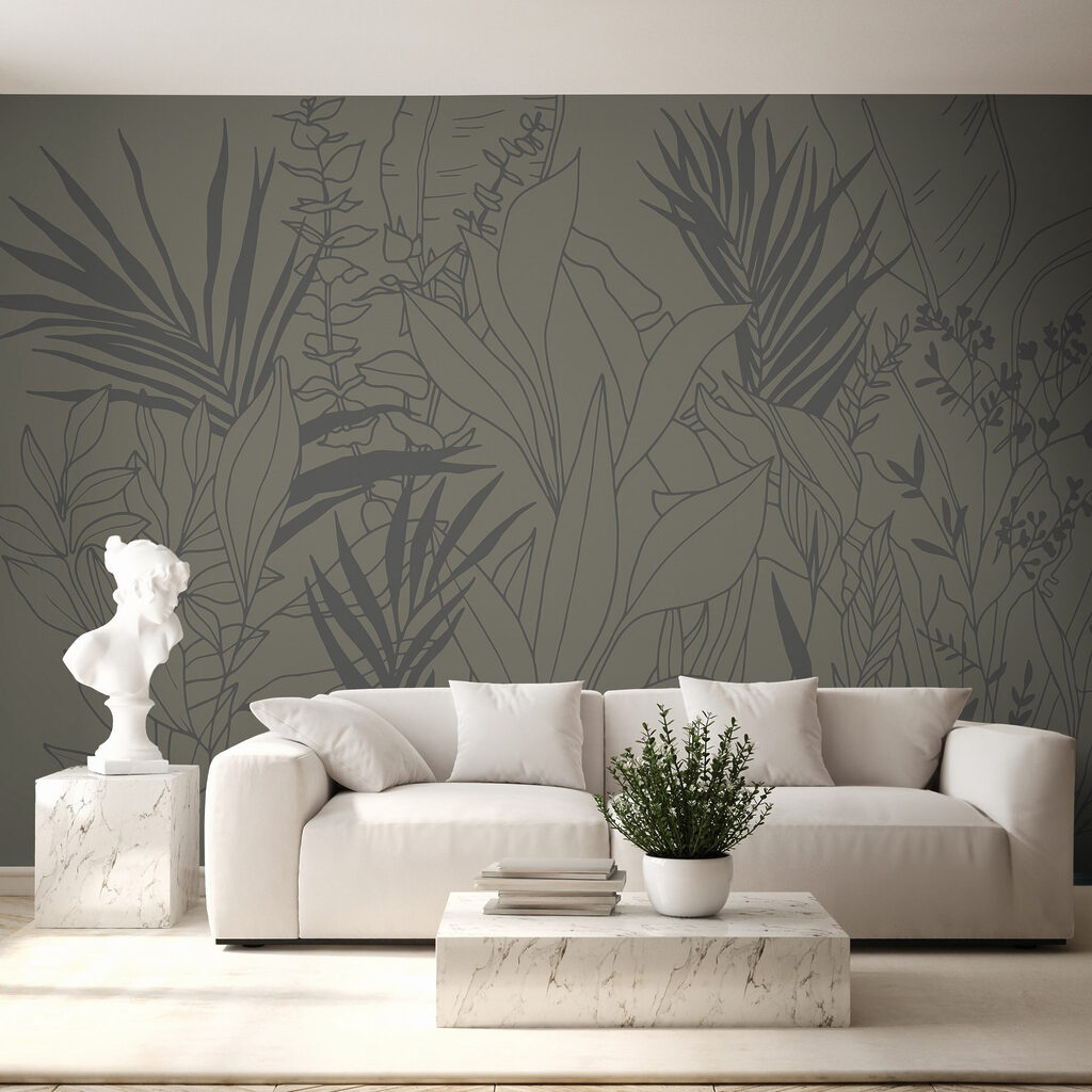 Branches tropicales à l’encre — intérieur 1