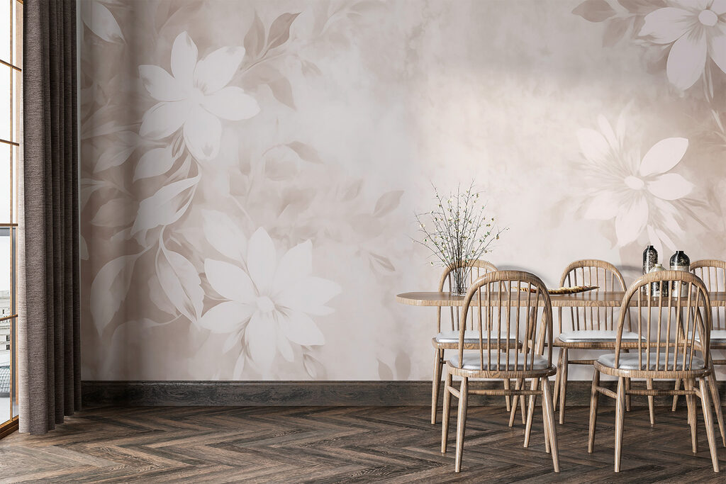 Cadre de fleurs blanches — intérieur 3
