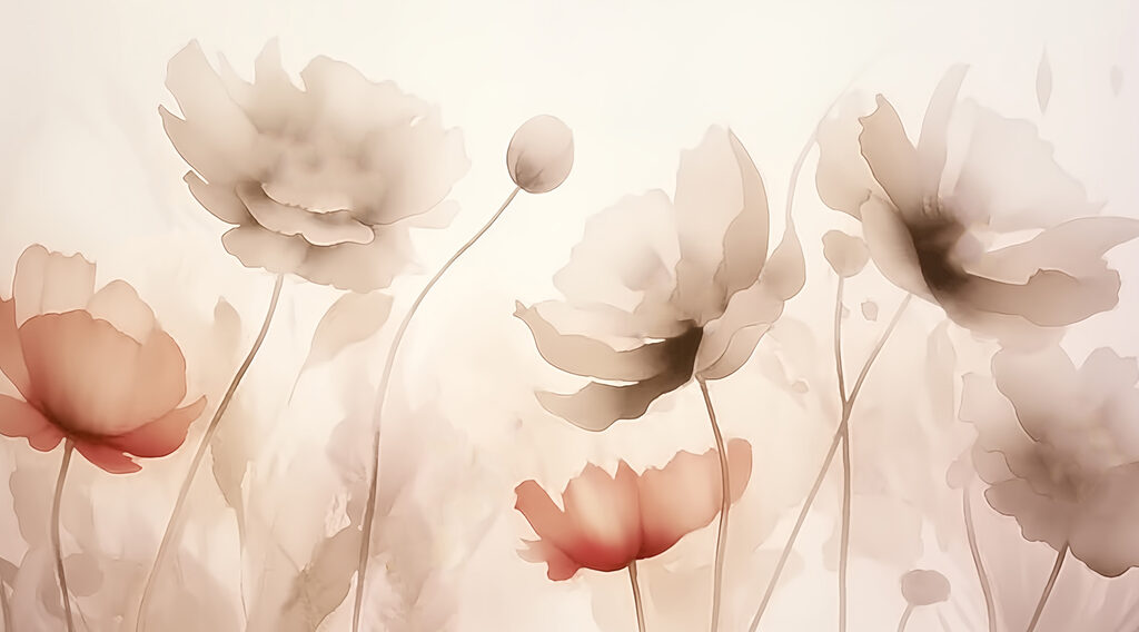 Fleurs délicates — motif complet