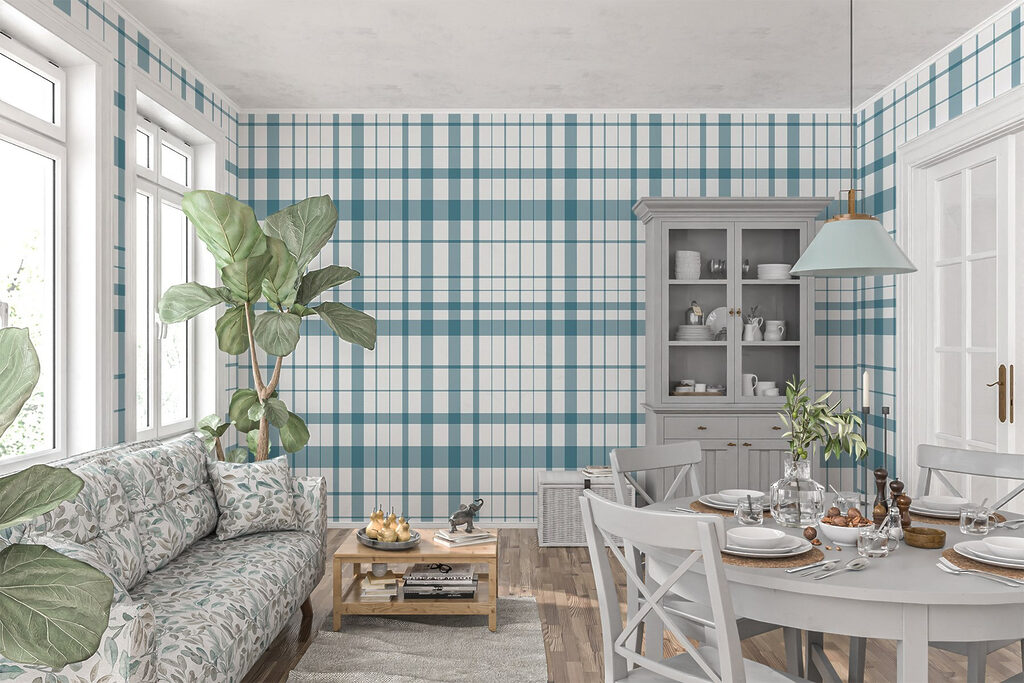 Quadrillage paisible — intérieur 2