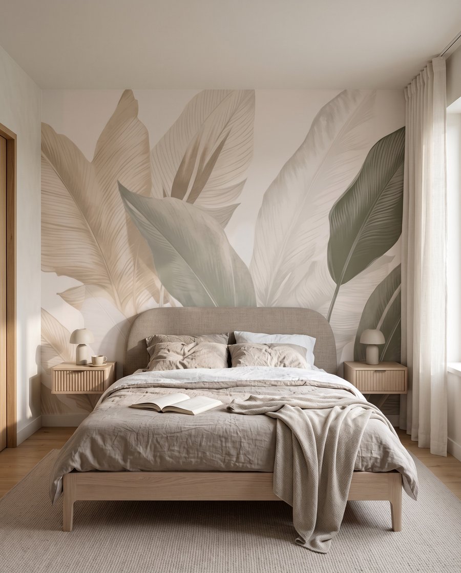 Rythme de feuilles dans un intérieur