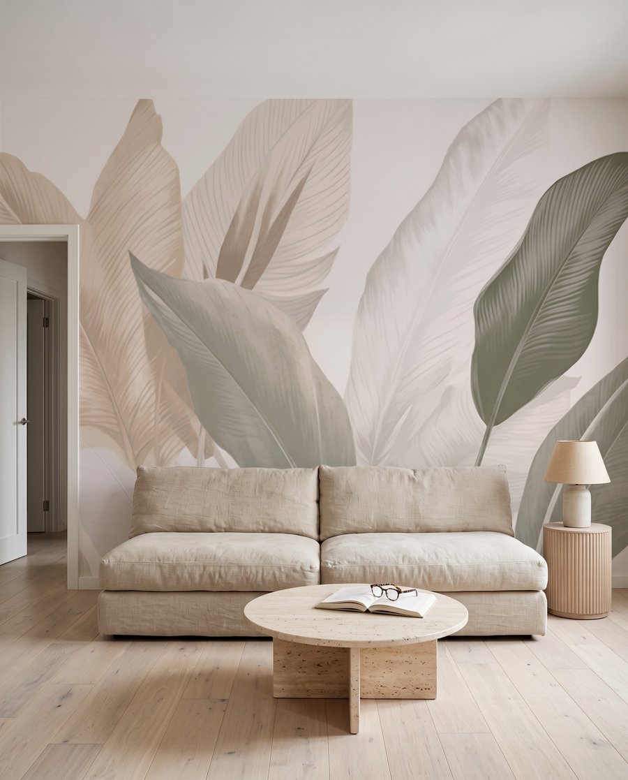Rythme de feuilles dans un intérieur