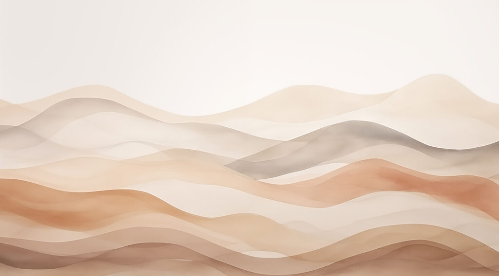 Ondulations brunes et blanches — motif complet