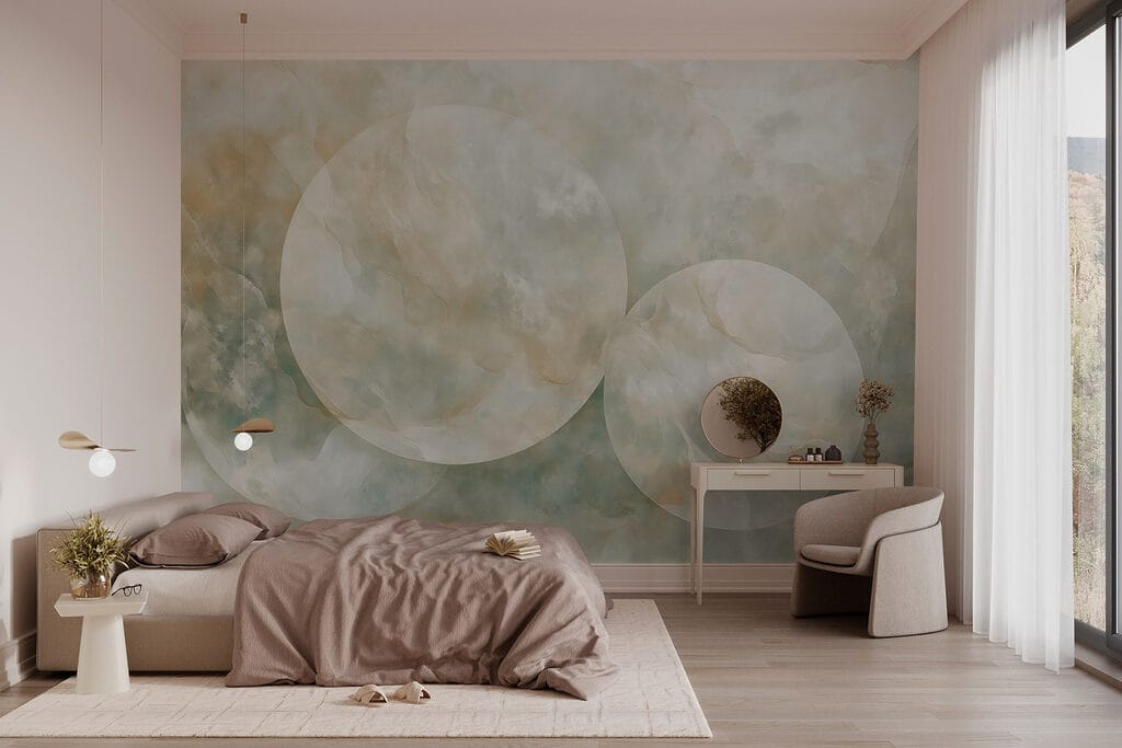 Deux cercles translucides — intérieur 1