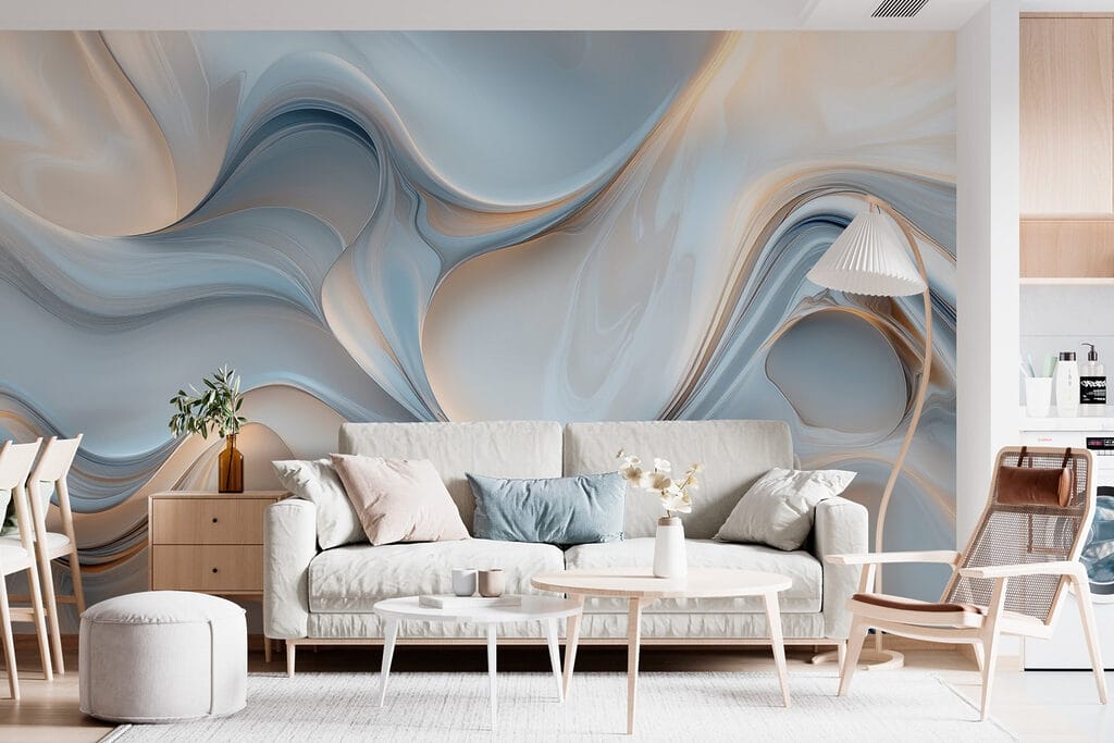 Courbes blanches et grises — intérieur 1