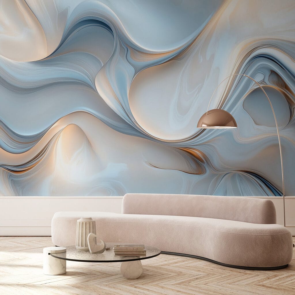 Courbes blanches et grises — intérieur 2