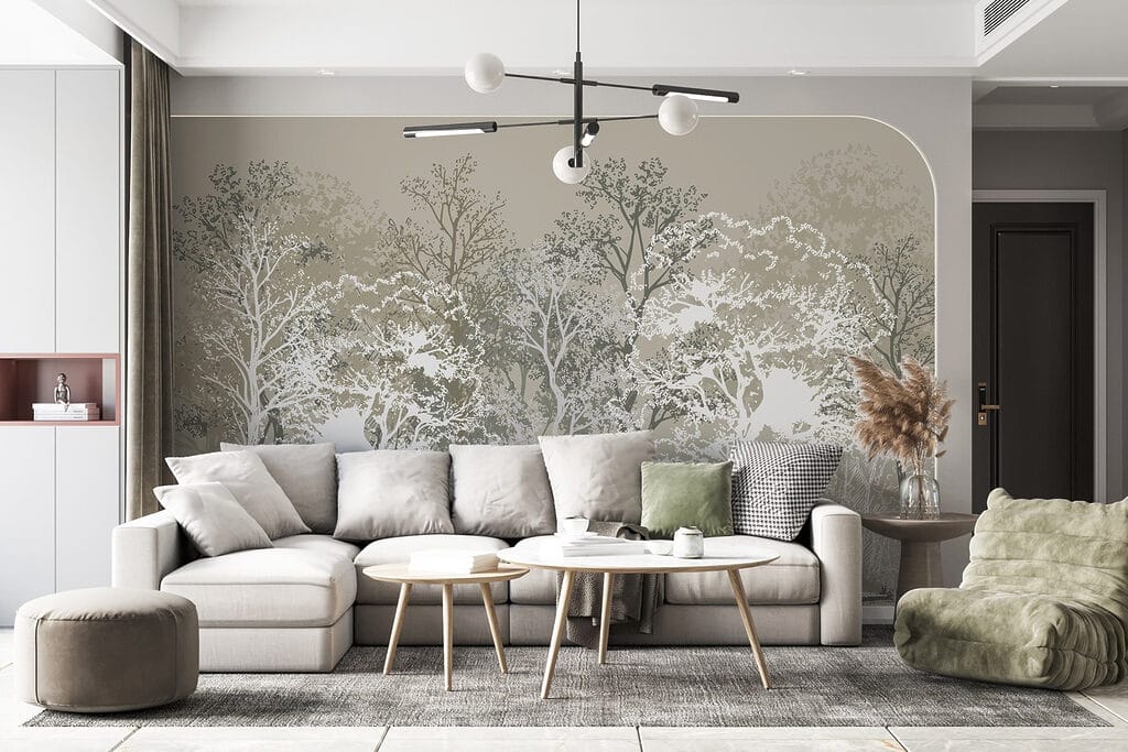 Arbres en lignes contrastées — intérieur 4