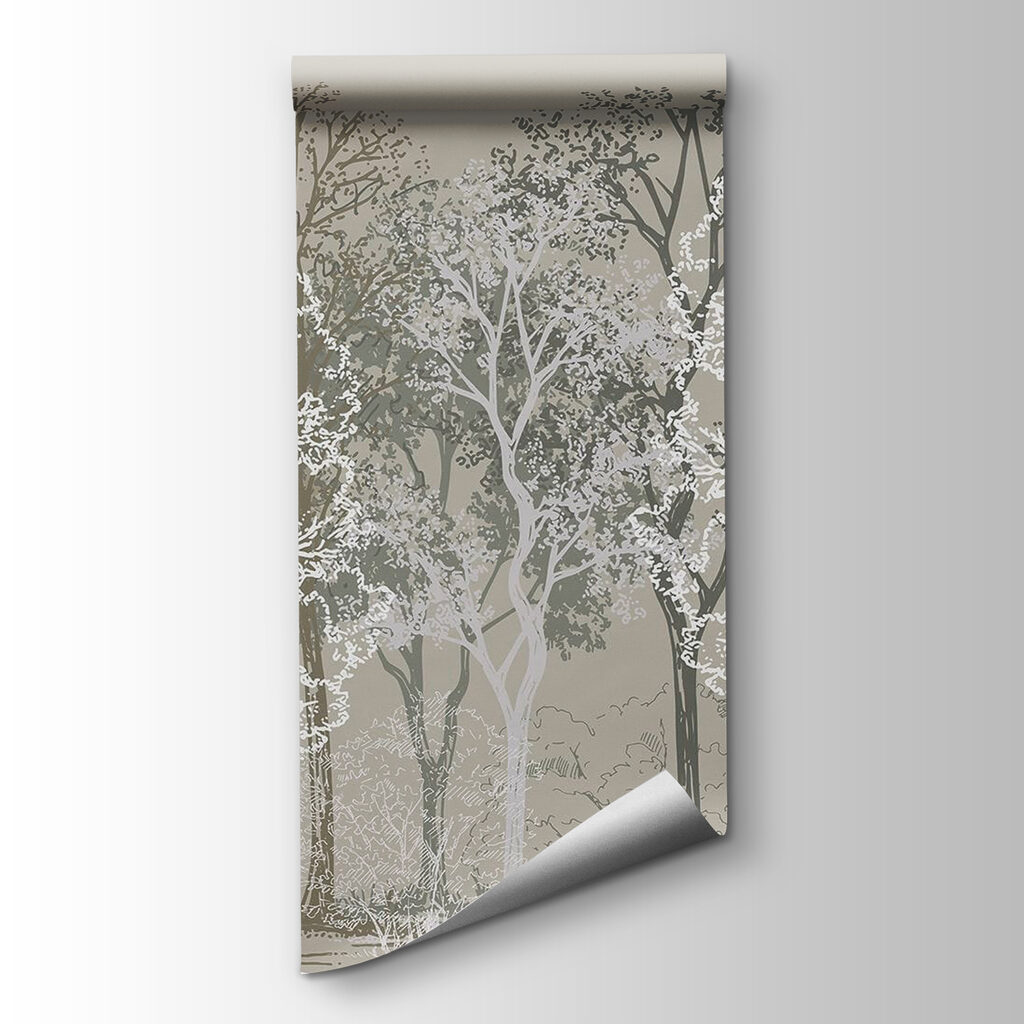 Arbres en lignes contrastées — vue du produit