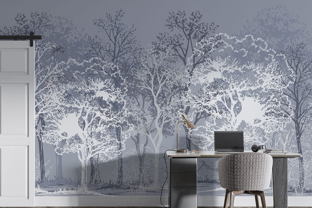 Arbres en lignes contrastées — intérieur 5