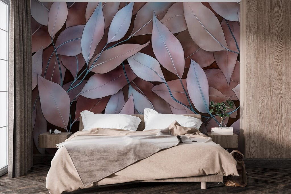 Feuilles entrelacées dans un intérieur