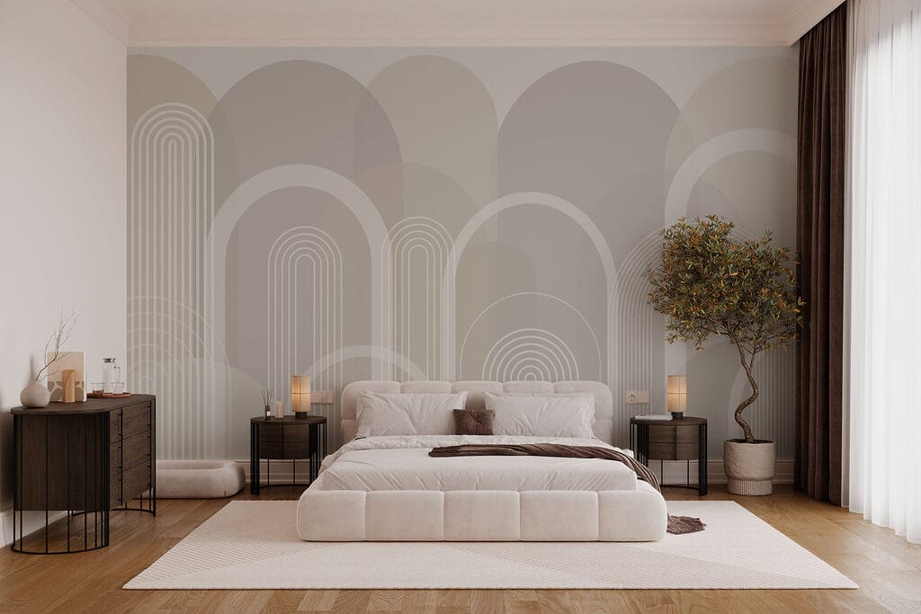 Arches superposées dans un intérieur