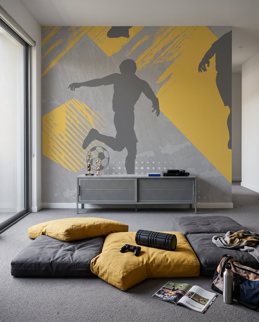Footballeurs en mouvement — intérieur 6