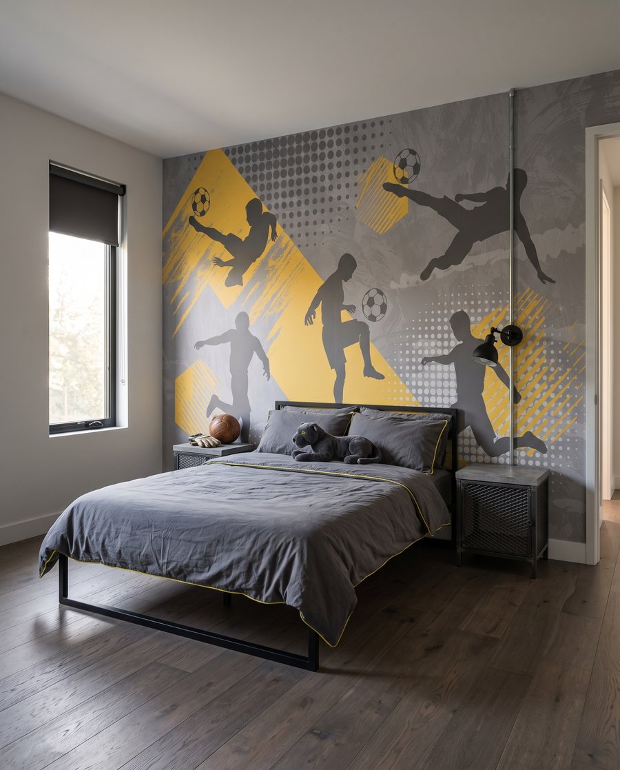Footballeurs en mouvement — intérieur 8