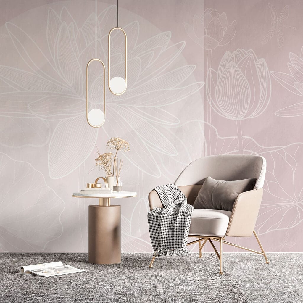 Lotus au trait blanc — intérieur 2
