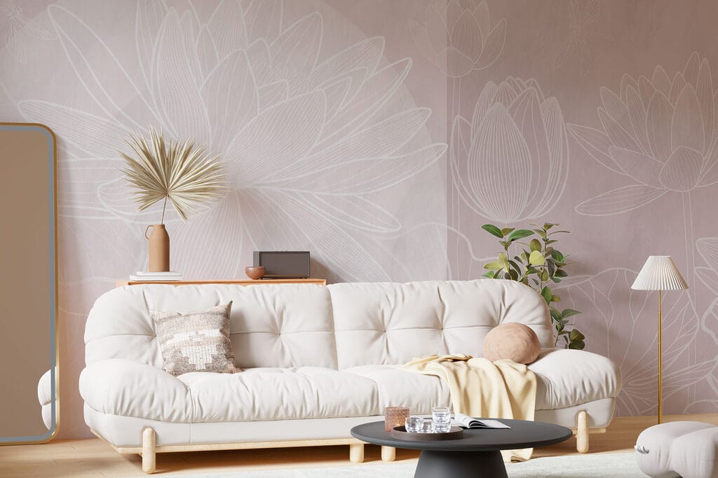 Lotus au trait blanc — intérieur 3