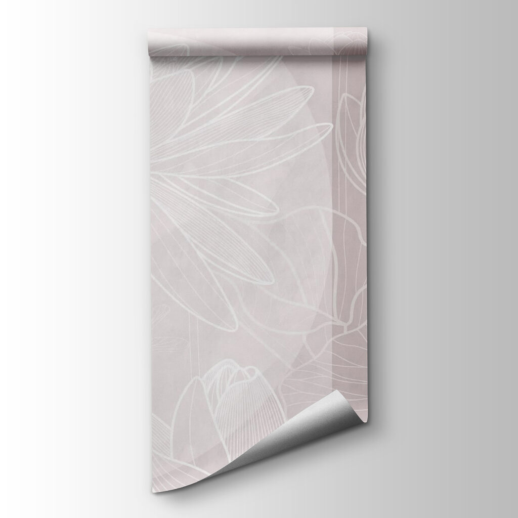 Lotus au trait blanc — vue du produit